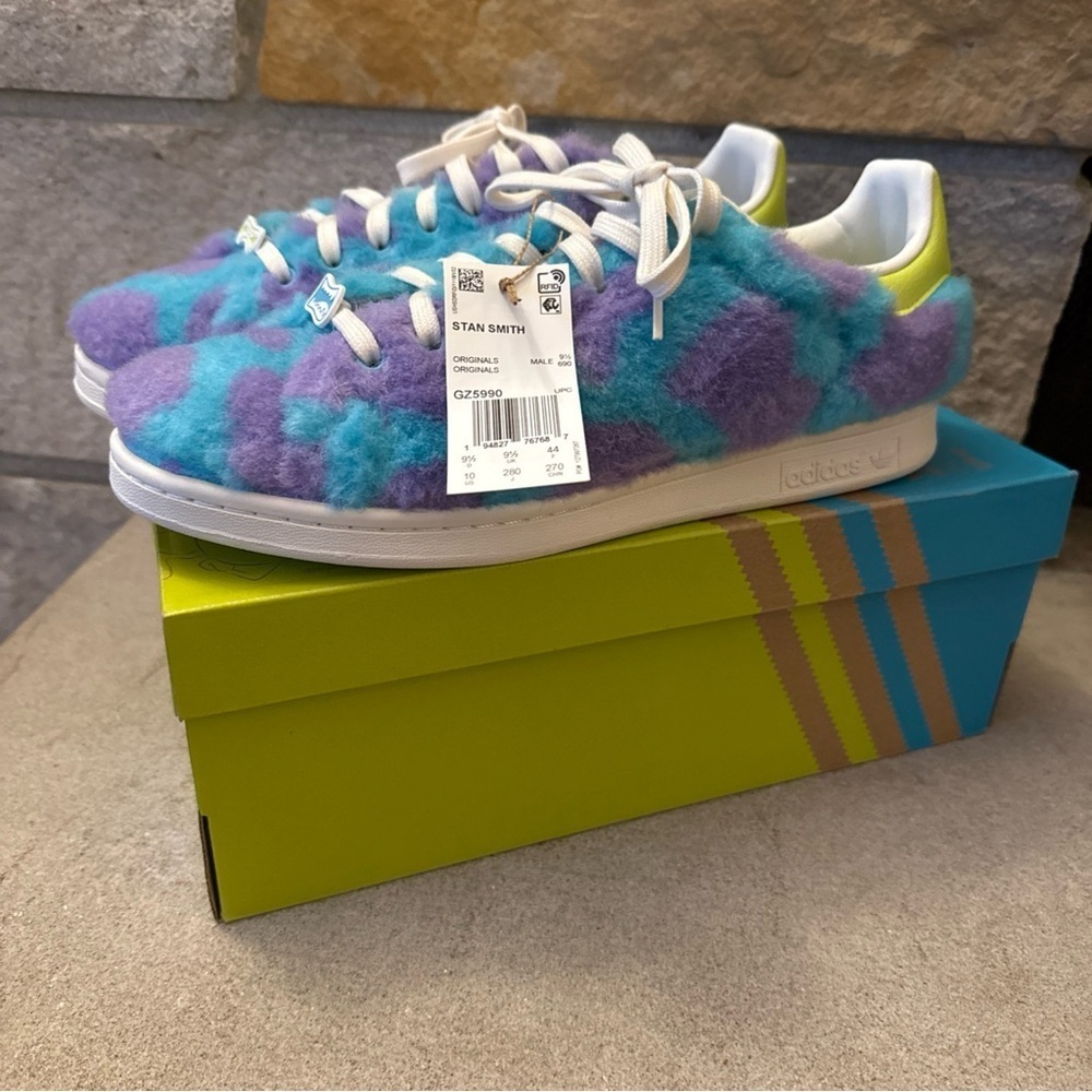 Adidas Stan Smith x Monsters Inc Mike Sulley Men’s Size 10 GZ5990 - Picture 4 of 9
